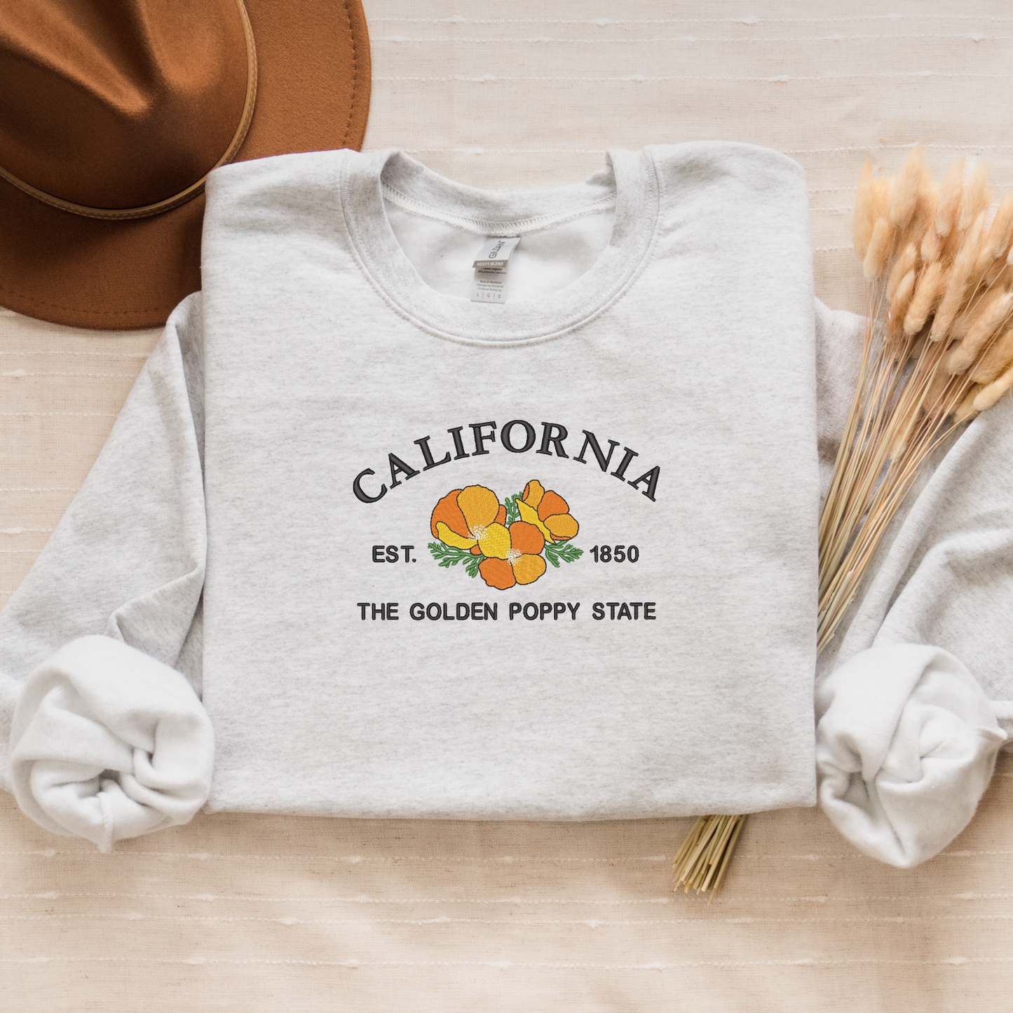 California Golden Poppy Crewneck Sweatshirt
