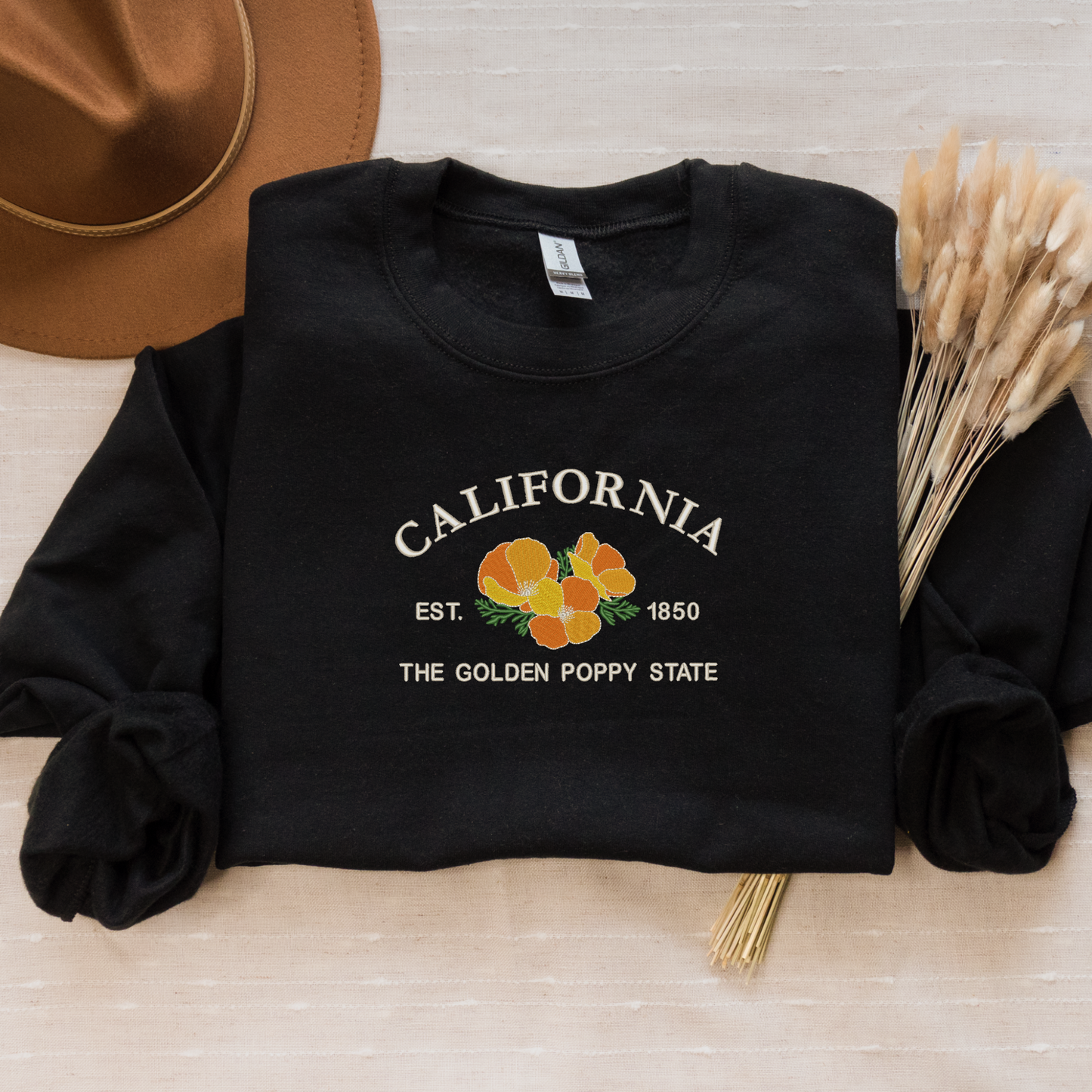California Golden Poppy Crewneck Sweatshirt