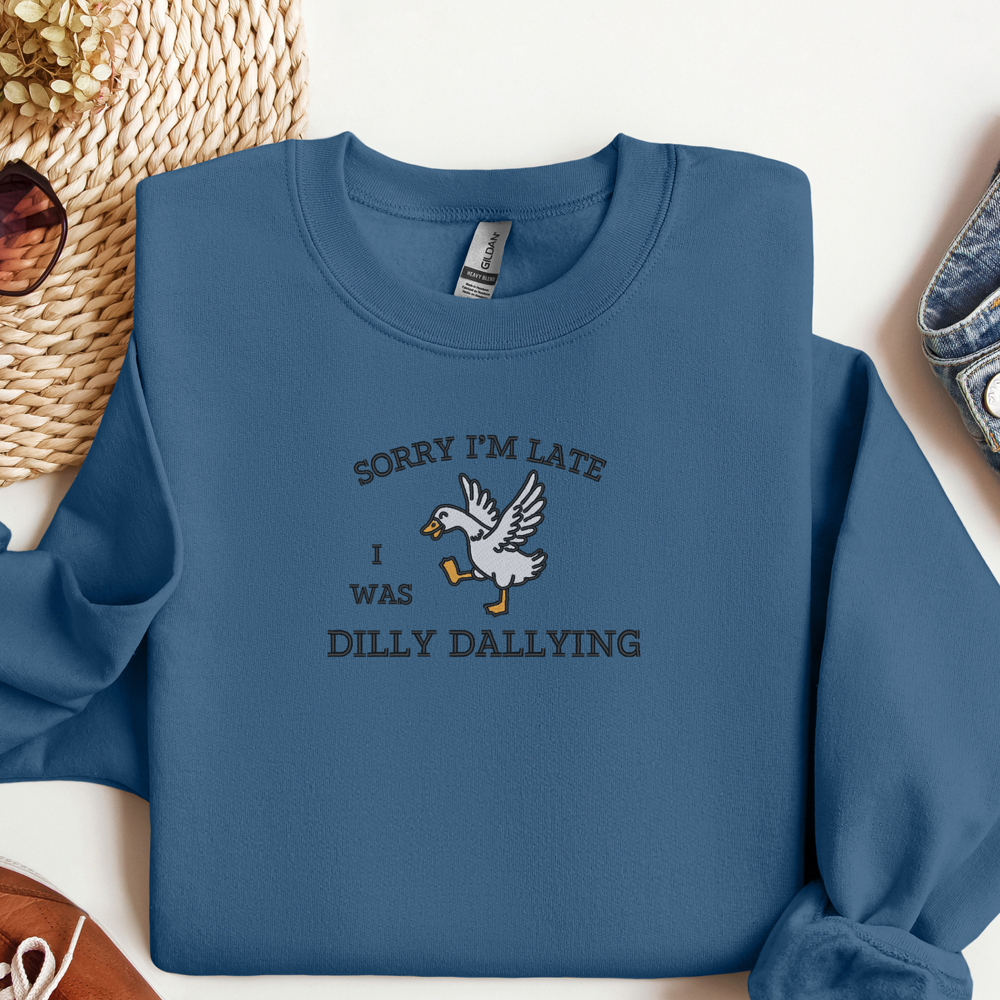 Dilly Dallying Goose Sweatshirt | Silly Goose Aesthetic Gif