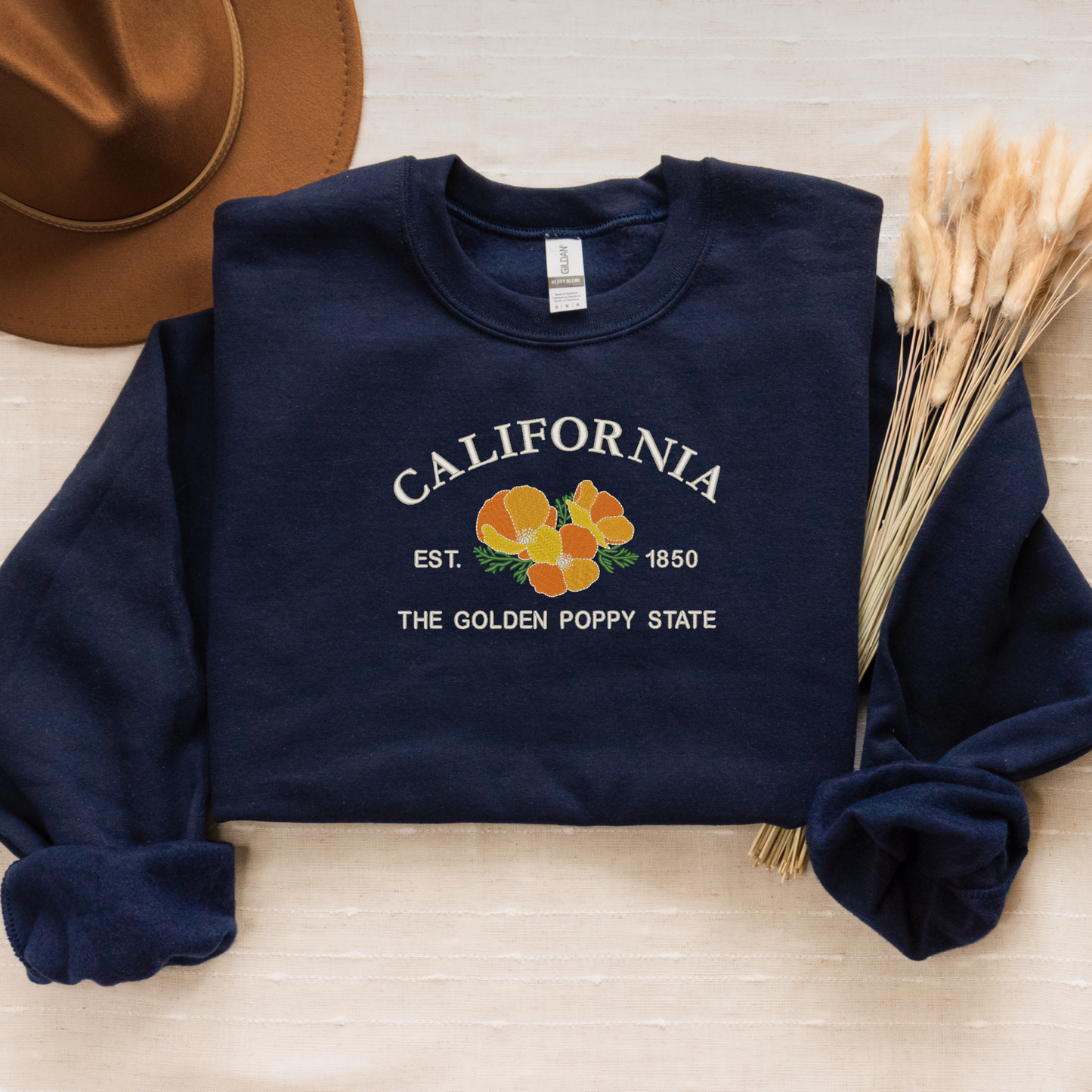 California Golden Poppy Crewneck Sweatshirt
