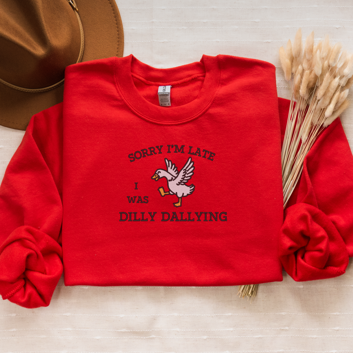 Dilly Dallying Goose Sweatshirt | Silly Goose Aesthetic Gif