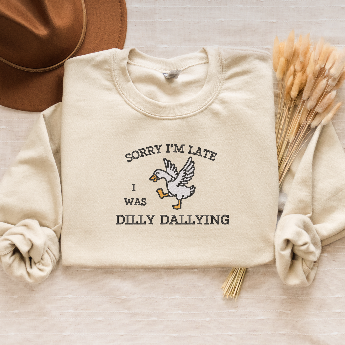 Dilly Dallying Goose Sweatshirt | Silly Goose Aesthetic Gif