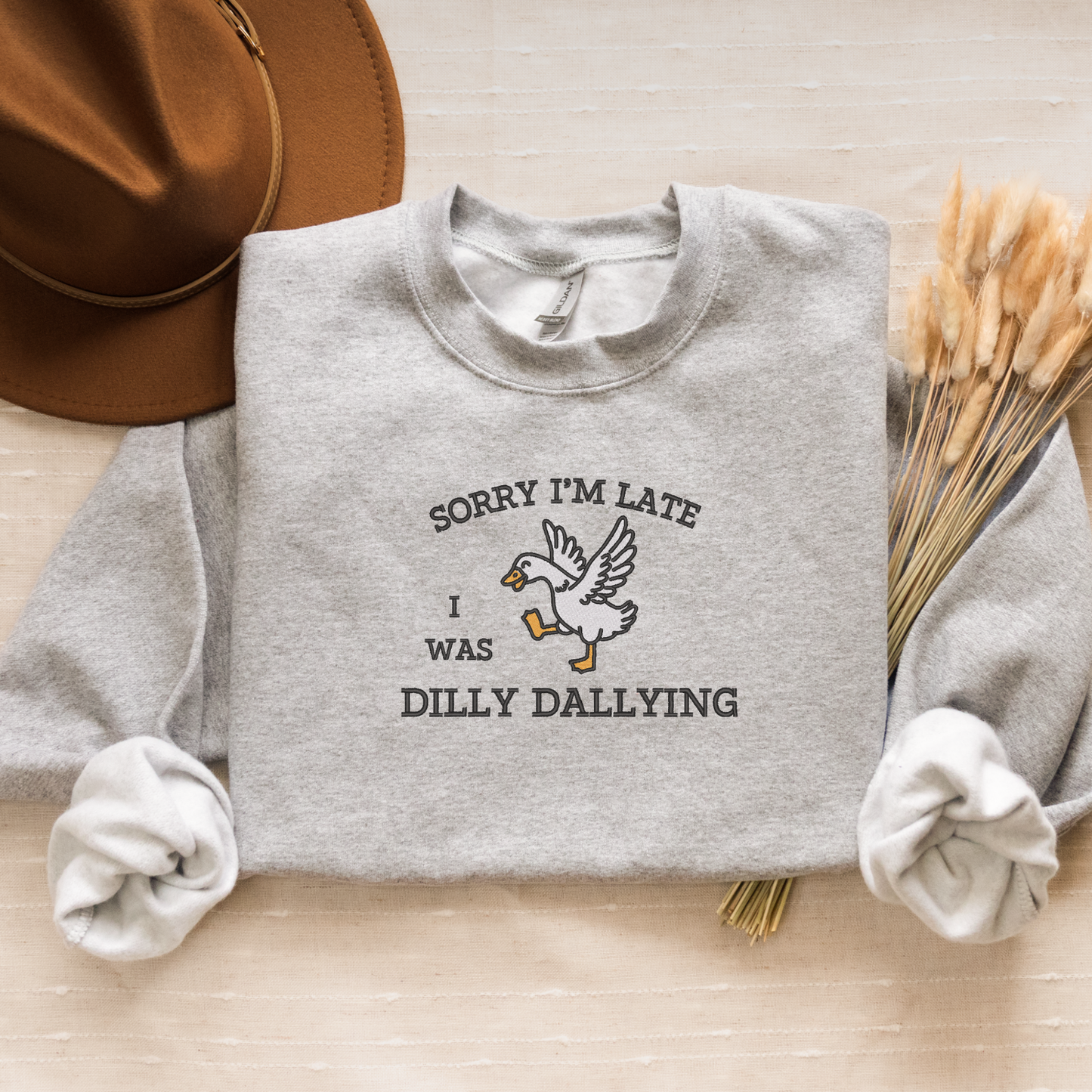 Dilly Dallying Goose Sweatshirt | Silly Goose Aesthetic Gif