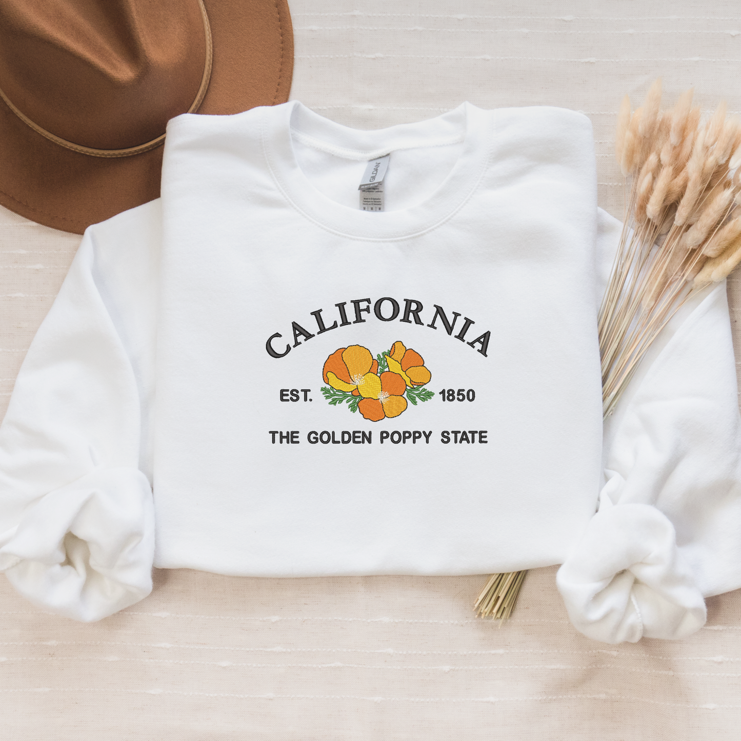 California Golden Poppy Crewneck Sweatshirt