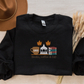 Embroidered Bookish Fall Crewneck: Coffee & Books Cozy Sweatshirt