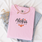 Embroidered Aloha T-Shirt | Beach Tee | Hawaii Shirt | Comfort Colors