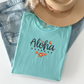 Embroidered Aloha T-Shirt | Beach Tee | Hawaii Shirt | Comfort Colors