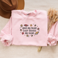 Fall Reading Embroidered Crewneck Sweatshirt - Leaves Are Falling, Cozy Books Are Calling