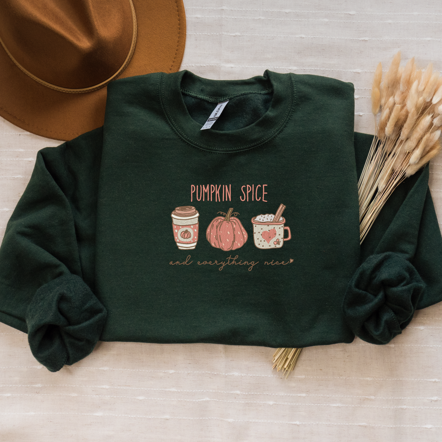 Pumpkin Spice Everything Nice Crewneck | Cozy Fall Retro Sweatshirt