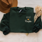 Hello Pumpkin Embroidered Crewneck | Fall Logo Sweatshirt