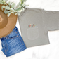 Mushroom & Wildflowers Embroidered Pocket Tee | Cottagecore Shirt