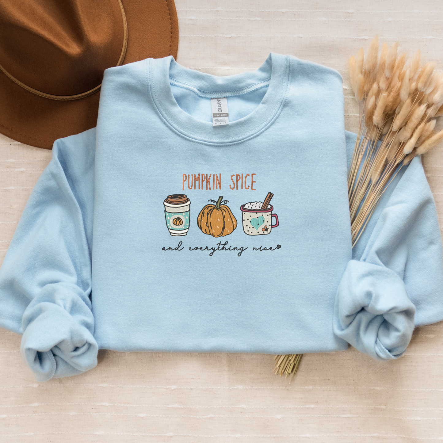 Pumpkin Spice Everything Nice Crewneck | Cozy Fall Retro Sweatshirt