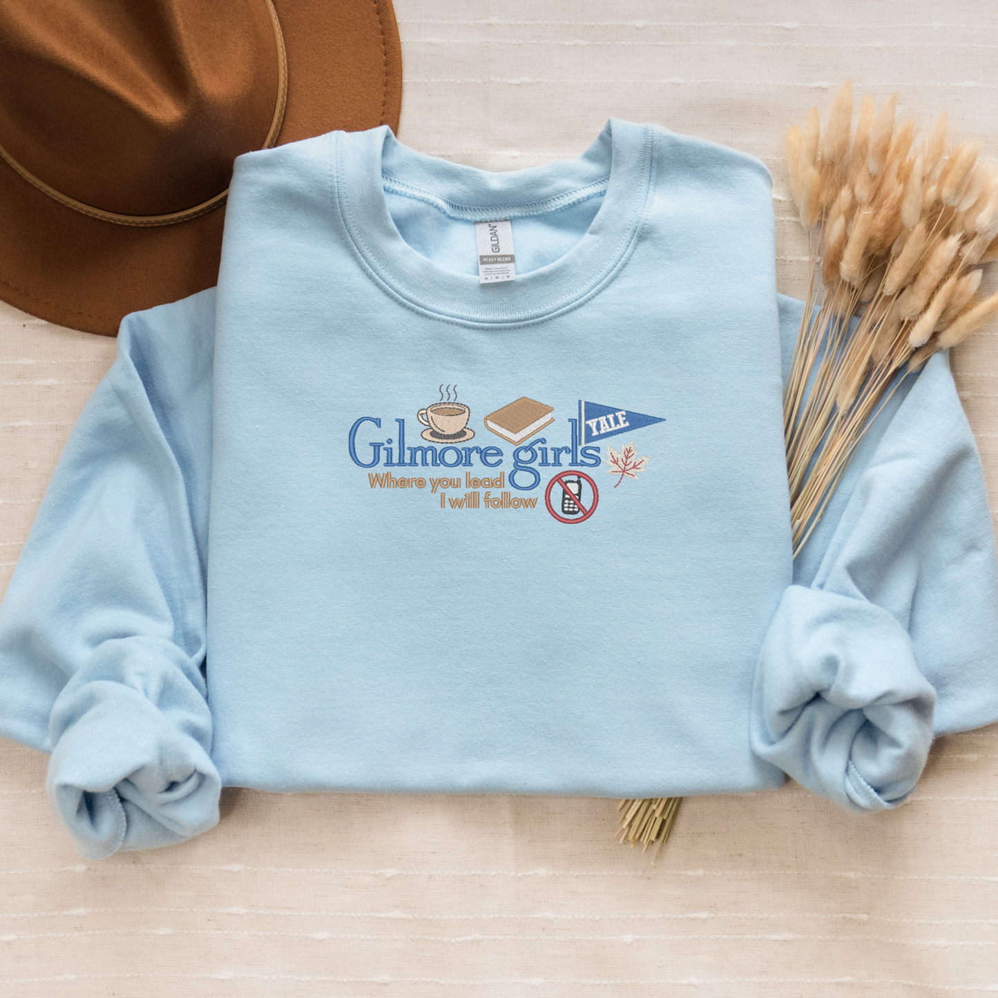 Nostalgic Where You Lead, I Will Follow Crewneck | Stars Hollow Connecticut | Gilmore Girls Shirt