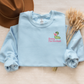 Sorry I'm Booked Embroidered Crewneck | Cozy Bookish Gift