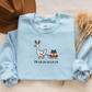 Embroidered Festive Goose Crewneck | Funny Christmas Sweatshirt | Reindeer Goose Sweater