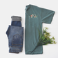 Mushroom & Wildflowers Embroidered Pocket Tee | Cottagecore Shirt