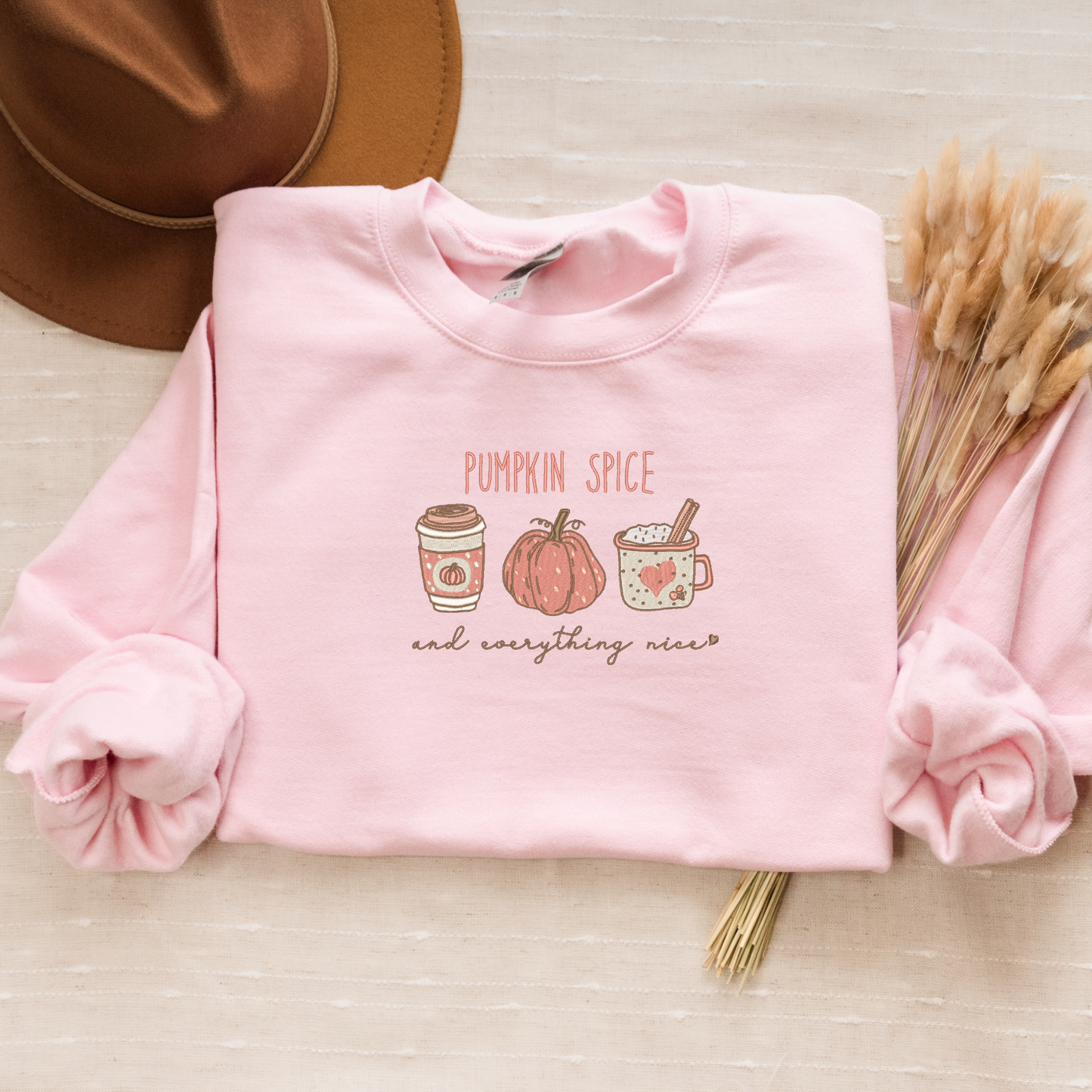 Pumpkin Spice Everything Nice Crewneck | Cozy Fall Retro Sweatshirt