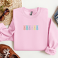 Easter Candy Crewneck | Cute Candy Bunnies Embroidered | Easter Egg Hunt Shirt | Rainbow Candy