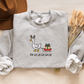 Embroidered Festive Goose Crewneck | Funny Christmas Sweatshirt | Reindeer Goose Sweater