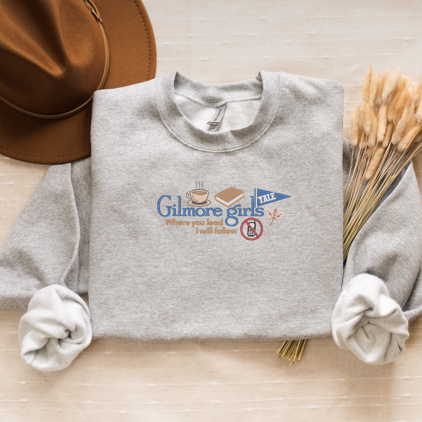 Nostalgic Where You Lead, I Will Follow Crewneck | Stars Hollow Connecticut | Gilmore Girls Shirt