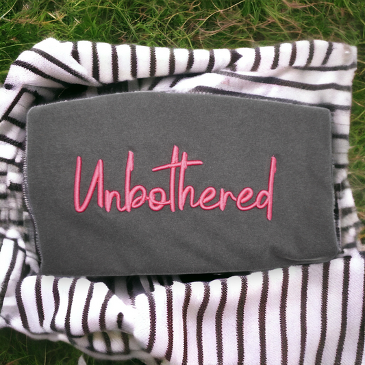 3D Embroidered Unbothered T-Shirt | Set Love Shirt | Mental Health Tee