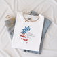 Embroidered Land of the Free Tee | Patriotic Half Sunflower Design | Comfort Colors | American Sunflower Shirt